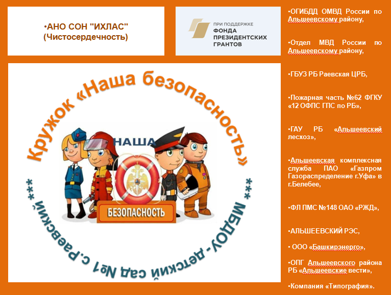 Кружок "Наша безопасность". При поддержке Фонда президентских грантов.